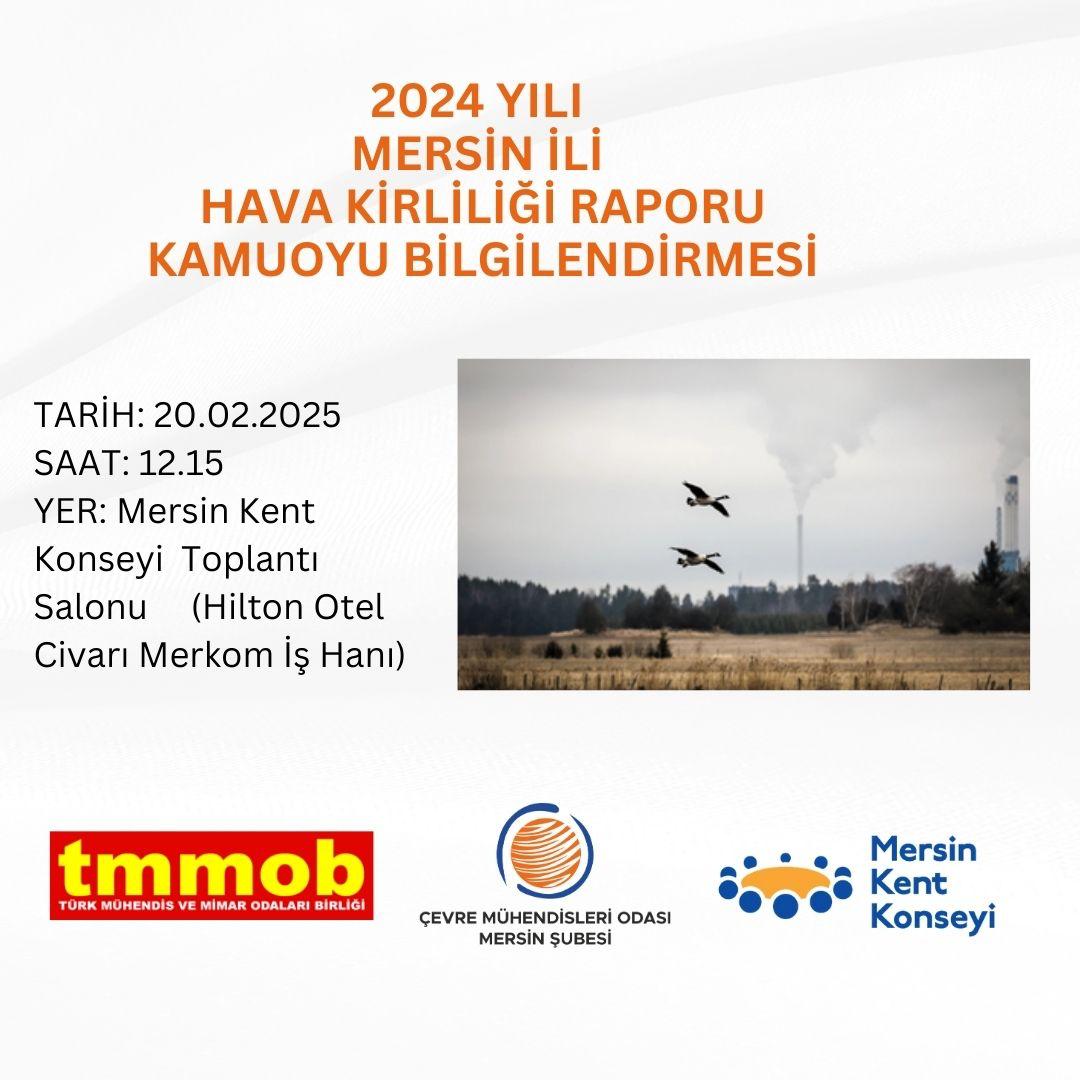 2024 Yılı Mersin Hava Kirliliği Raporu