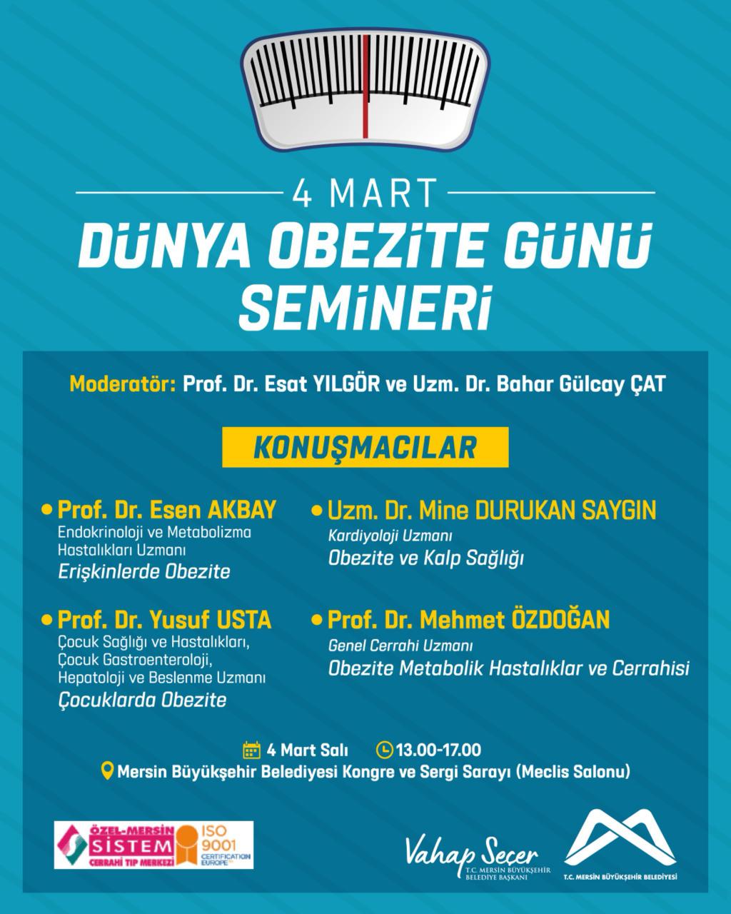 4 Mart Dünya Obezite Günü Semineri