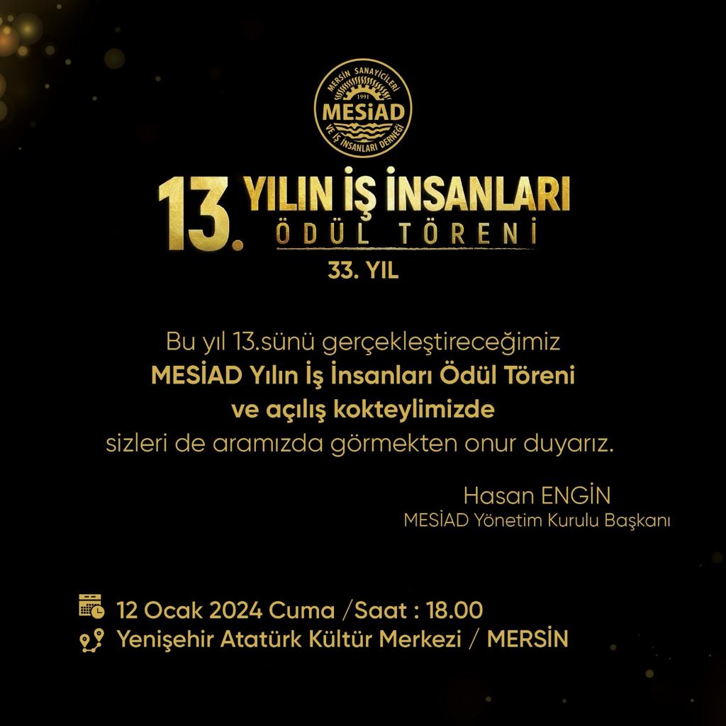 MESİAD Yılın İş İnsanları Ödül Töreni