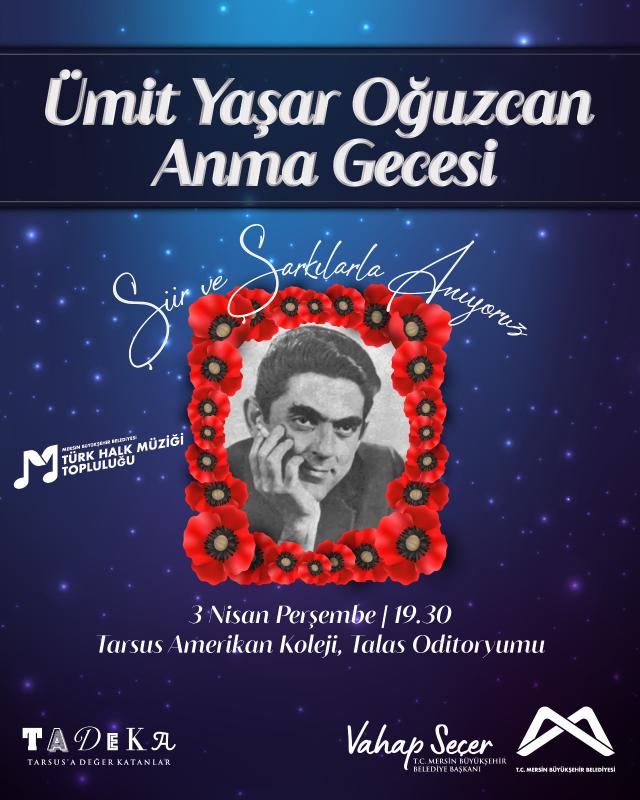 Ümit Yaşar Oğuzcan Anma Gecesi'nde buluşalım.