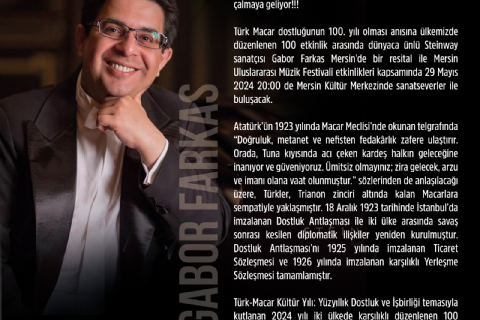 Gabor Farkas Piyano Resitali